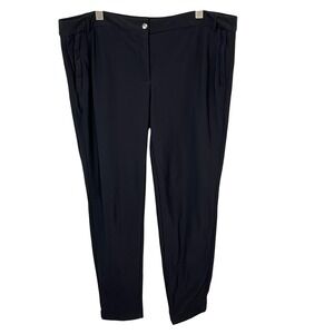 Anatomie Dila Travel Pants Black Heavy Fleece Lined Skinny Stretchy Size XL